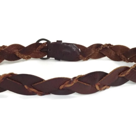 HOLLISTER Womens Mens DistressedTan Brown  Belt XS - Picture 4 of 8